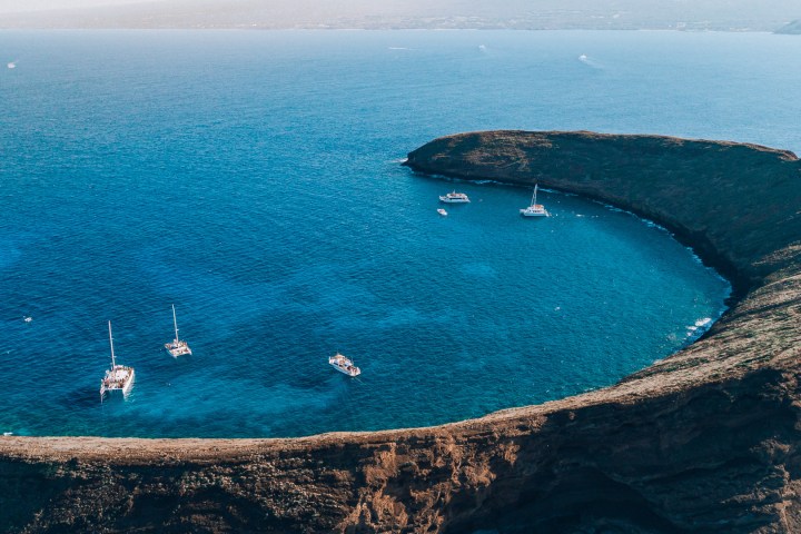 an island in the middle of a body of water