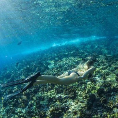 a large pool of water