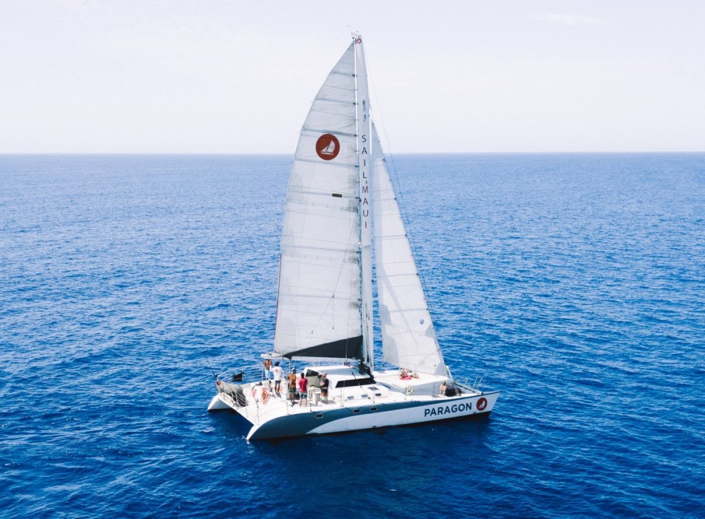 a small boat in a large body of water