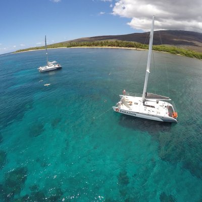 a small boat in a large body of water